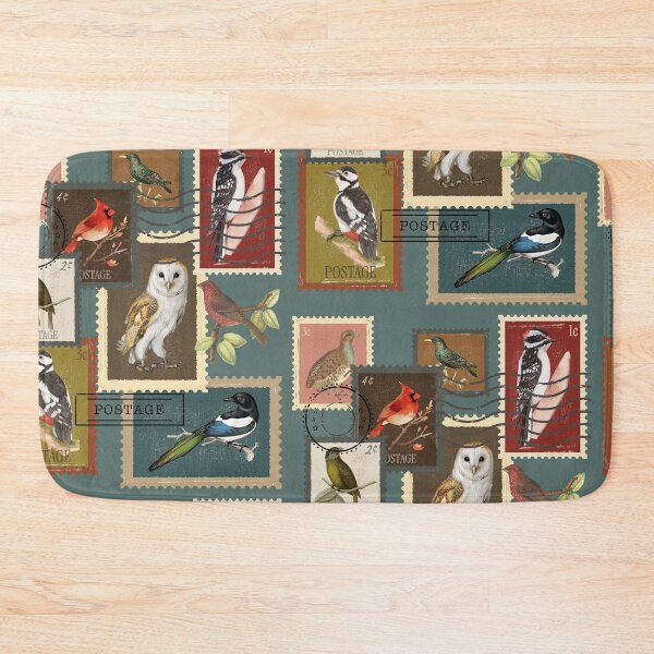 Item preview, Birds vintage stamps designed and sold by InkRiot Studios.