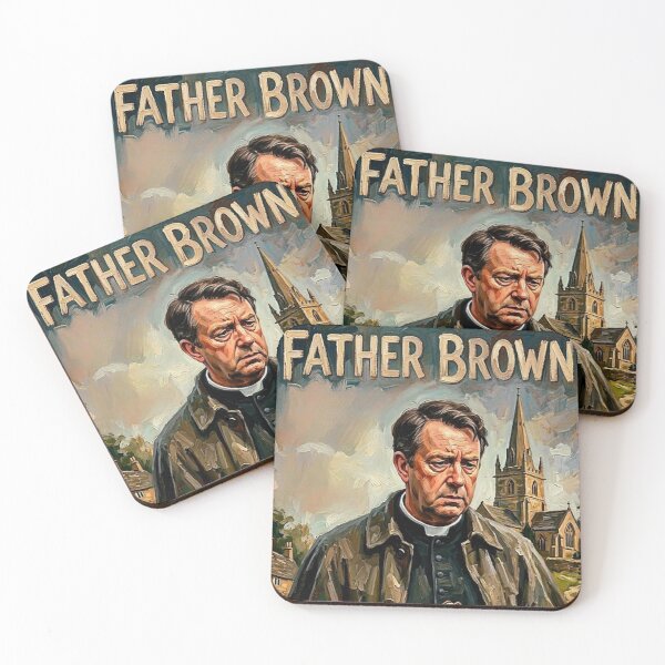 Item preview, Father Brown Poster – Classic British Mystery TV Art designed and sold by Art's Diner.
