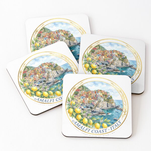 Item preview, Amalfi Coast Italy Watercolor Travel  designed and sold by Modefissi.