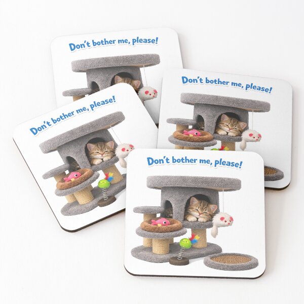 Item preview, Don’t Bother Me, Please! Cozy Kitten Hideaway designed and sold by BlissBlvdShop.