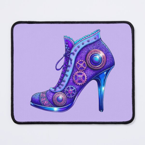 Item preview, Purple Gothic Steampunk Purple Boot designed and sold by LaRoach Digital Arts.