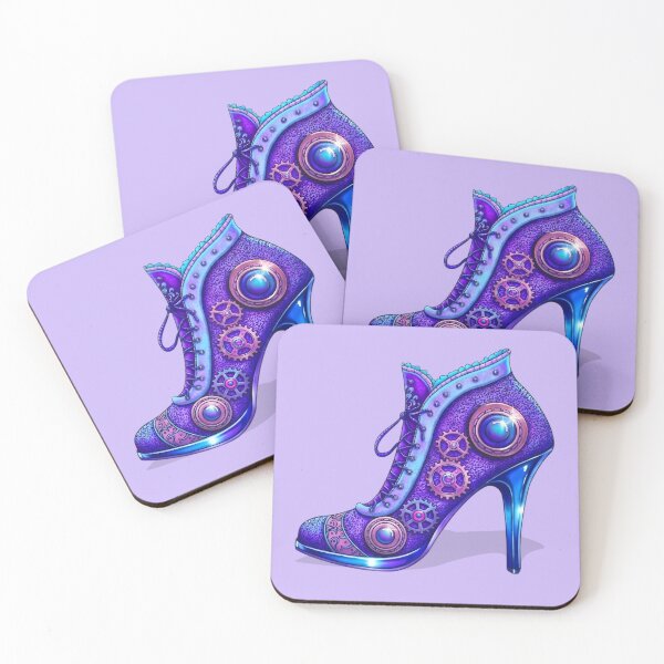 Item preview, Purple Gothic Steampunk Purple Boot designed and sold by LaRoach Digital Arts.