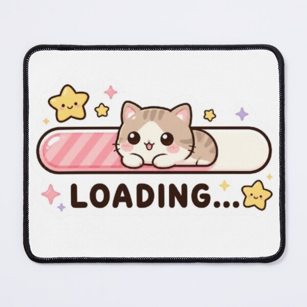 Item preview, Loading Cat Gaming Sticker designed and sold by Stylestickers55.