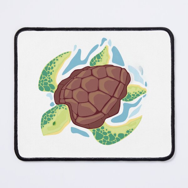 Item preview, Cute Sea Turtle Swimming Illustration designed and sold by DailyDoodlesBySumbul.