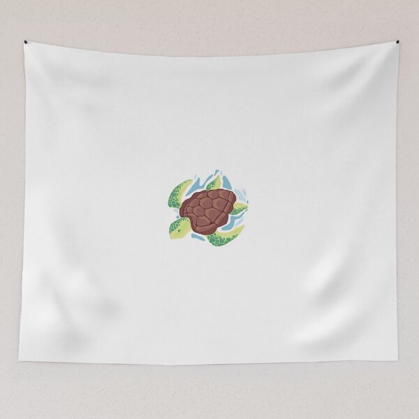 Item preview, Cute Sea Turtle Swimming Illustration designed and sold by DailyDoodlesBySumbul.