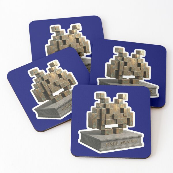 Item preview, Pixel Invader Gold Bronze designed and sold by FASAventuras.