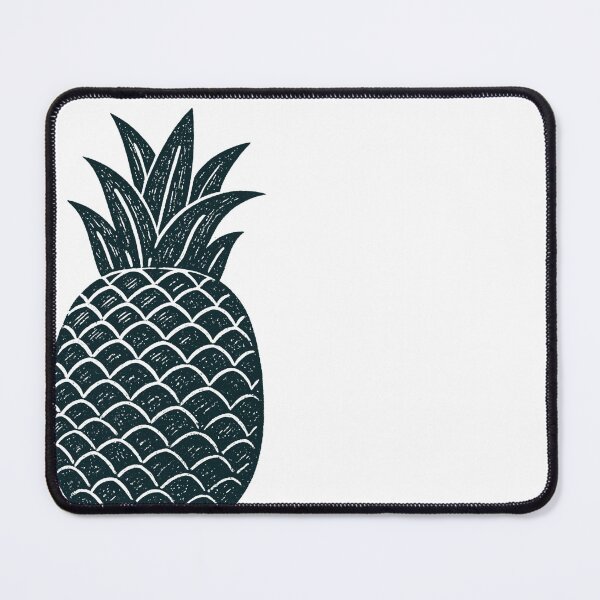 Item preview, Minimalist Pineapple Linocut Texture Illustration | Tropical Fruit Art designed and sold by MikkamioDesign.