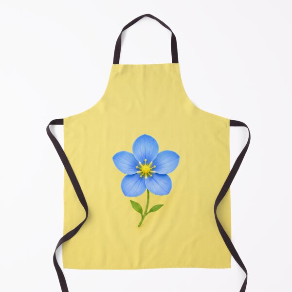 Item preview, Blue flower with yellow background designed and sold by irisArtts.