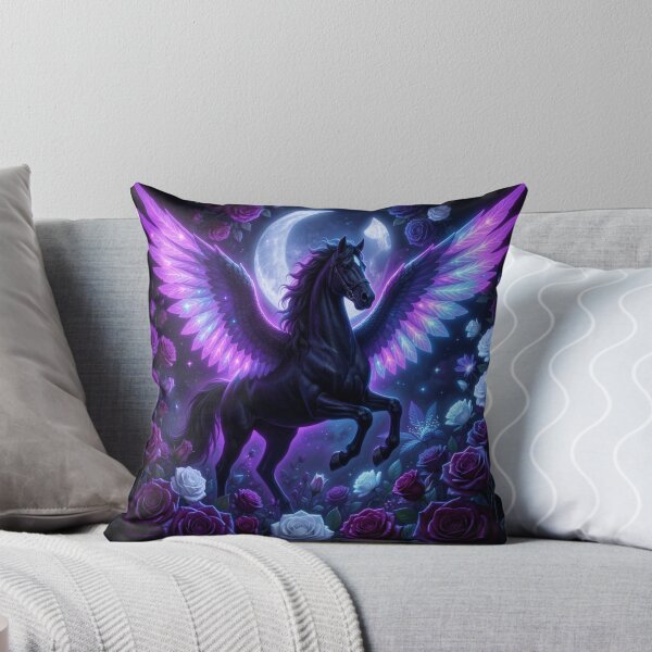Item preview, Gothic Pegasus | Floral designed and sold by JanjjaSoulInk.