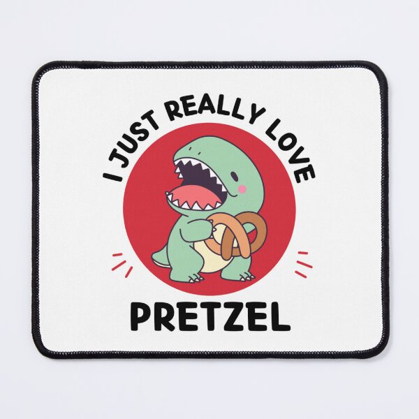 Item preview, Kawaii Dinosaur I Just Really Love Pretzel Food Lover designed and sold by Ali-printshop.