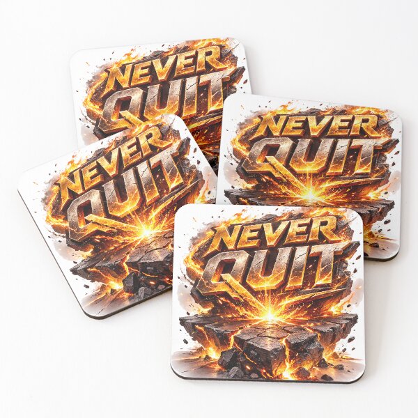 Item preview, Never Quit Forged in Fire designed and sold by BlissBlvdShop.