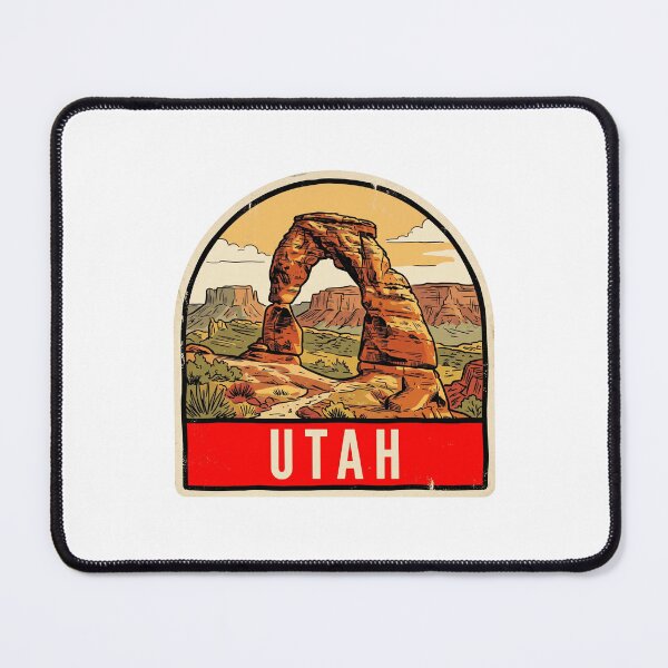 Item preview, Retro Utah Delicate Arch Arches National Park Vintage Badge designed and sold by Paper Drip.