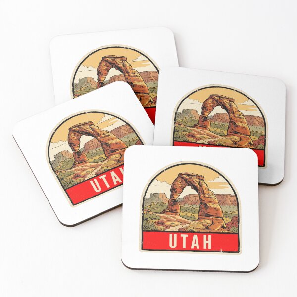 Item preview, Retro Utah Delicate Arch Arches National Park Vintage Badge designed and sold by Paper Drip.