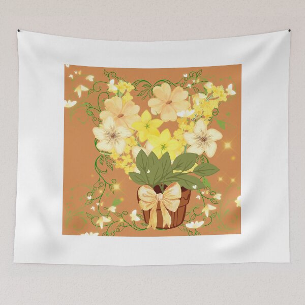 Item preview, Floral yellow art designed and sold by Extremeallie.