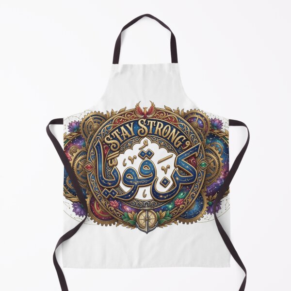 Item preview, Strong Mind Arabic Calligraphy - Premium Bilingual Motivational Art designed and sold by MemoMetaverse.