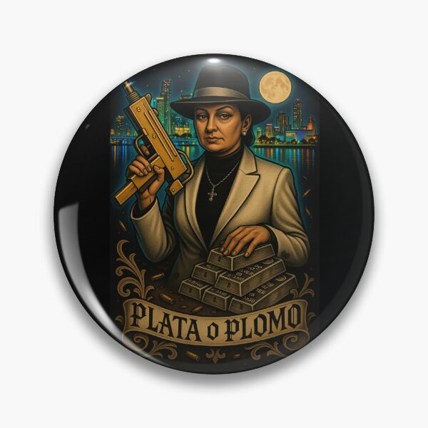 Item preview, Plata O Plomo: La Madrina of The Cocaine Cowboys designed and sold by DyfunctionalTee.