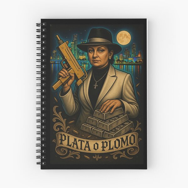 Item preview, Plata O Plomo: La Madrina of The Cocaine Cowboys designed and sold by DyfunctionalTee.