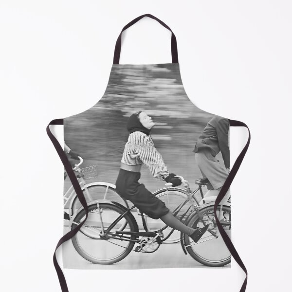 Item preview, Bicycle Riders, Vintage Black and White Photo designed and sold by IconicArchive.