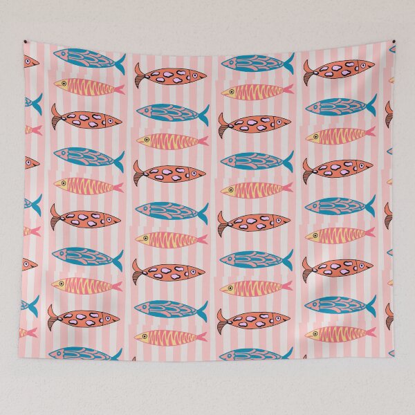 Item preview, Sardines Fish Retro Europe Style Summer Vibes  designed and sold by erozzz.