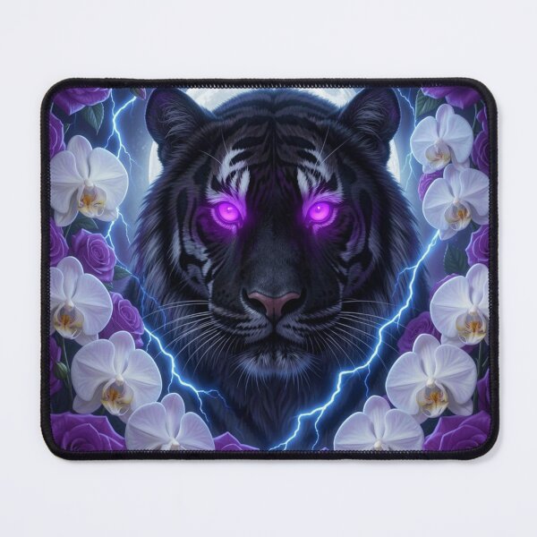 Item preview, Black Tiger | Floral Frame designed and sold by JanjjaSoulInk.