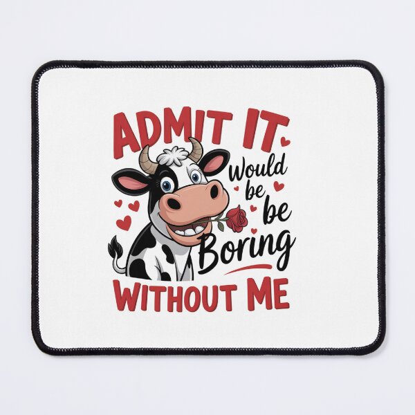 Item preview, Admit It Would be Boring Without Me designed and sold by piendekmu.