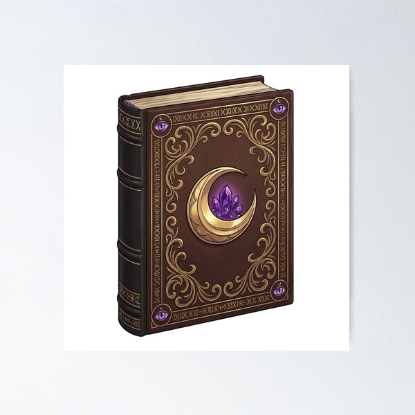 Item preview, Moon Crystal Grimoire Spellbook designed and sold by SweetKath19.