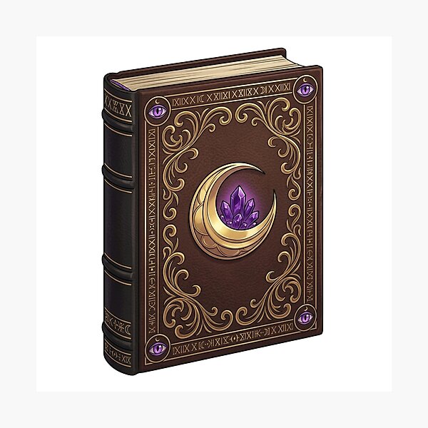 Item preview, Moon Crystal Grimoire Spellbook designed and sold by SweetKath19.