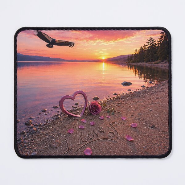 Item preview, Lakeside Love at Sunset  designed and sold by BlissBlvdShop.
