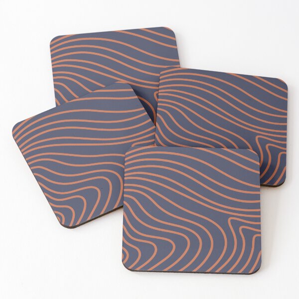 Item preview, Rayas curvas naranjas de estilo retro. designed and sold by feannaart.