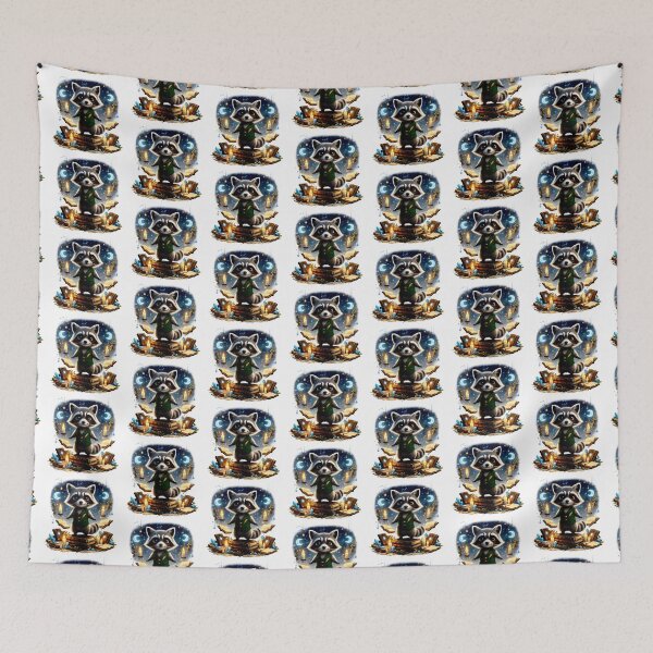 Item preview, Moonlit Book Lover Raccoon | Magical Cottagecore Fantasy Art designed and sold by Clothes With Smiling Animals Walt Gral.