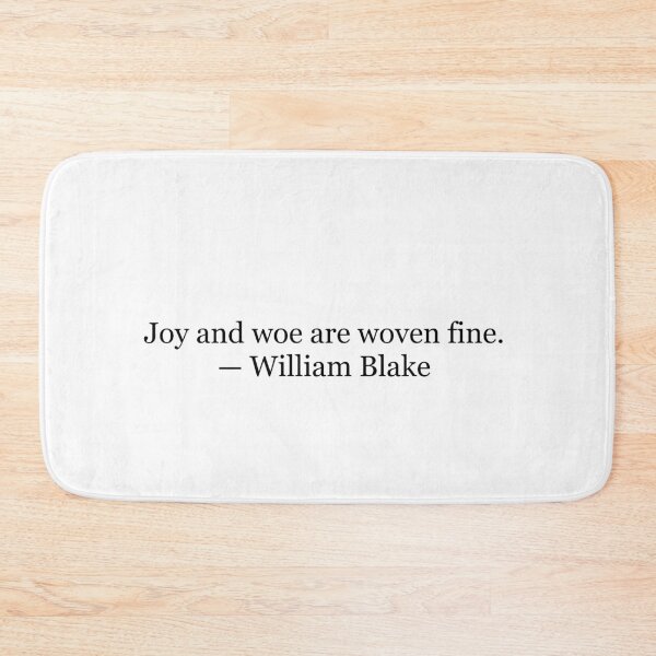 Item preview, Joy and Woe Are Woven Fine William Blake Quote Typography designed and sold by The Prose Atelier.