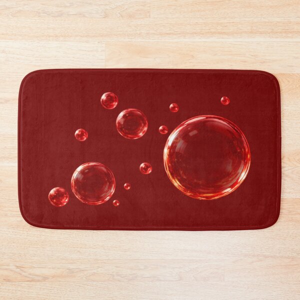 Item preview, Red Transparent Floating Bubbles Isolated designed and sold by Longsilp.