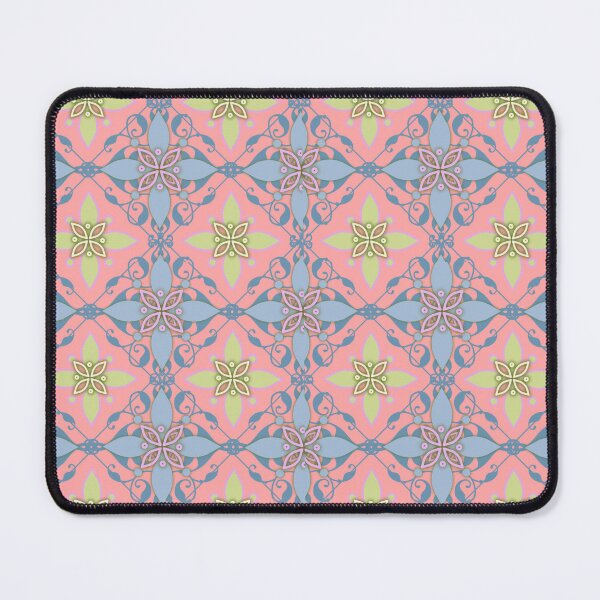 Item preview, Elegant Floral Ornamental Pattern in Pastel Yellow, Pink and Blue designed and sold by DreamsArtwear.