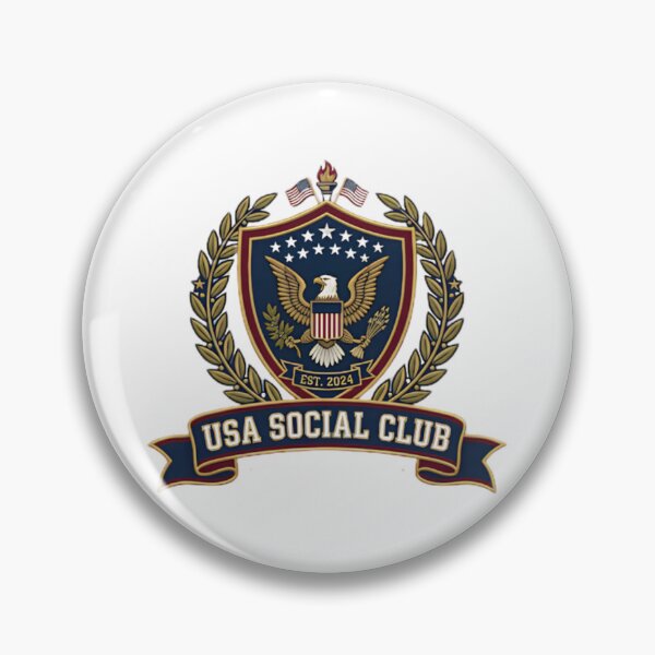 Item preview, USA Social Club Patriotic Fourth of July  designed and sold by ashofthesouth.