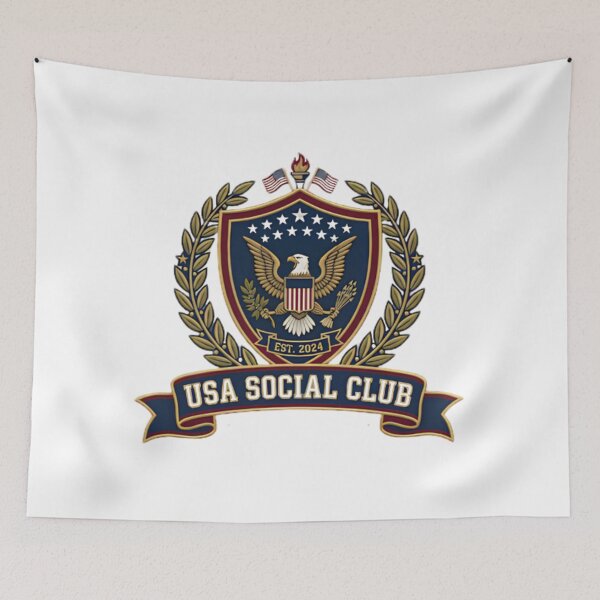 Item preview, USA Social Club Patriotic Fourth of July  designed and sold by ashofthesouth.