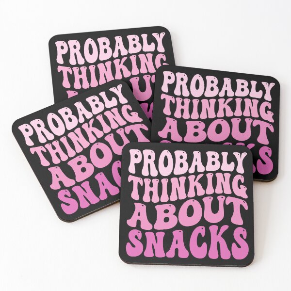 Item preview, Probably Thinking About Snacks Funny Food Lover Shirt | Snack Lover Humor | Cute Hungry Quote Design designed and sold by 76Valeria.