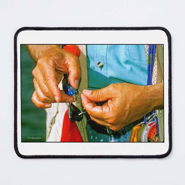 Item preview, Fisherman's Hands Tying on an Artificial Lure designed and sold by AMacGPhilly.