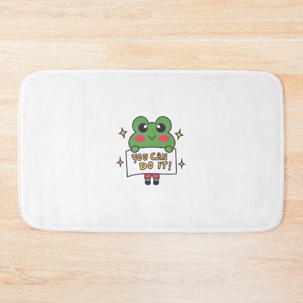 Item preview, Cute Frog Motivational You Can Do It Illustration designed and sold by DailyDoodlesBySumbul.