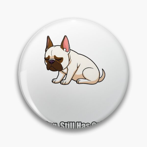 Aperçu de l'œuvre French Bulldog Sticker - Sleeping Still Has Opinions - Funny Frenchie Gift créée et vendue par pawdrops.