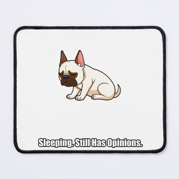Item preview, French Bulldog Sticker - Sleeping Still Has Opinions - Funny Frenchie Gift designed and sold by pawdrops.