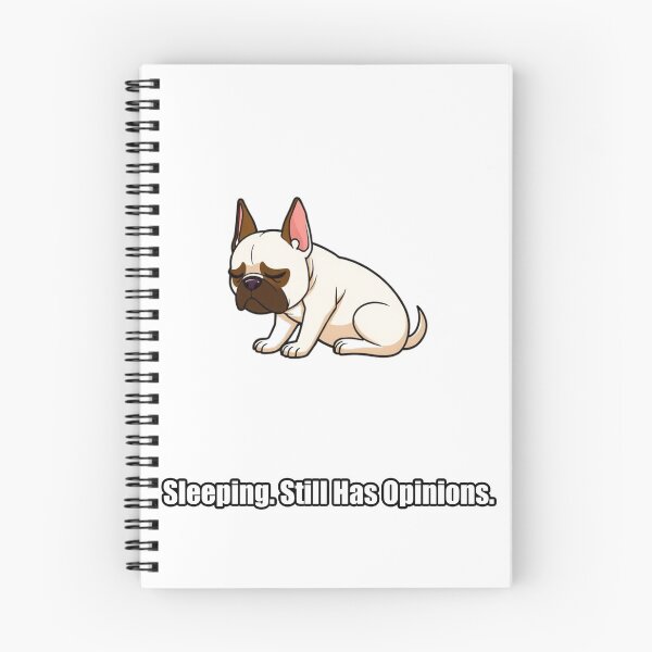 Item preview, French Bulldog Sticker - Sleeping Still Has Opinions - Funny Frenchie Gift designed and sold by pawdrops.