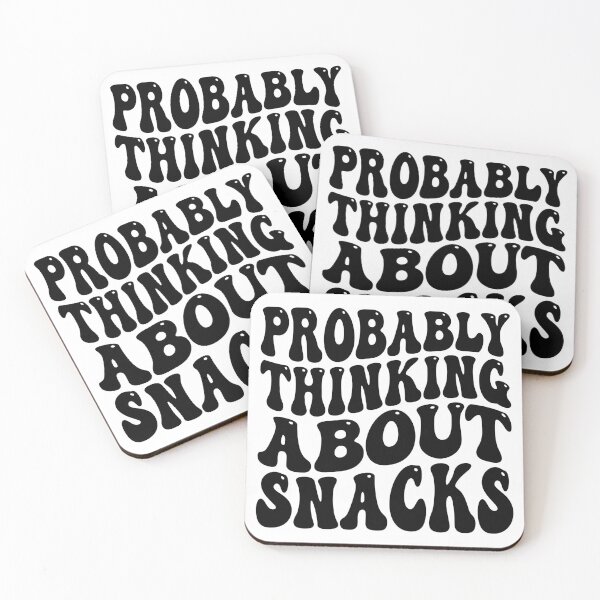 Item preview, Probably Thinking About Snacks Funny Food Lover Shirt | Snack Lover Humor | Cute Hungry Quote Design designed and sold by 76Valeria.