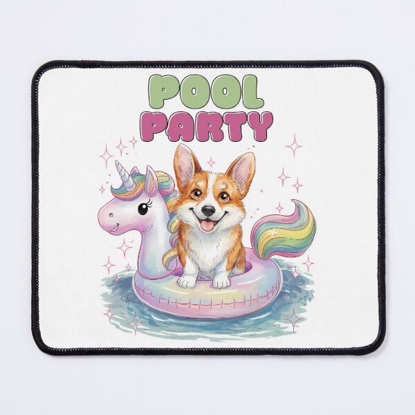 Item preview, Corgi Pool Party  designed and sold by piendekmu.
