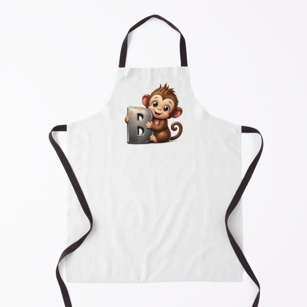 Item preview, Cheerful Monkey Letter B Buddy designed and sold by BlissBlvdShop.