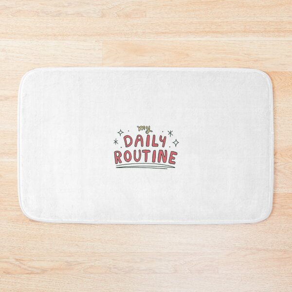 Item preview, My Daily Routine Typography Illustration designed and sold by DailyDoodlesBySumbul.