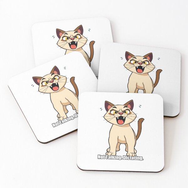 Item preview, Siamese Cat Sticker - Not Talking Dictating - Funny Siamese Gift designed and sold by pawdrops.