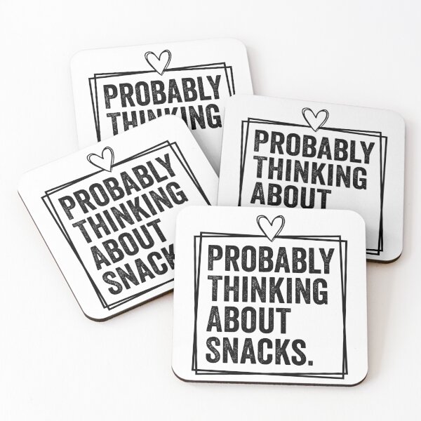 Item preview, Probably Thinking About Snacks Funny Food Lover Shirt | Snack Lover Humor | Cute Hungry Quote Design designed and sold by 76Valeria.