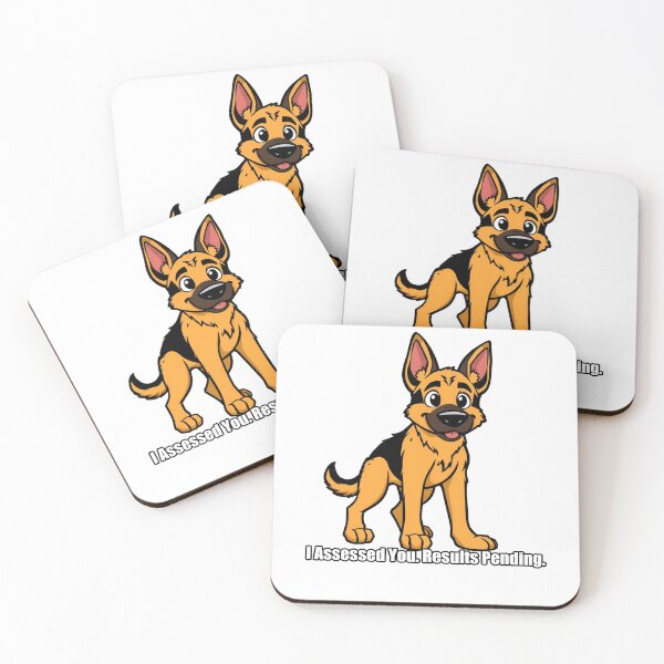 Item preview, German Shepherd Sticker - I Assessed You Results Pending designed and sold by pawdrops.