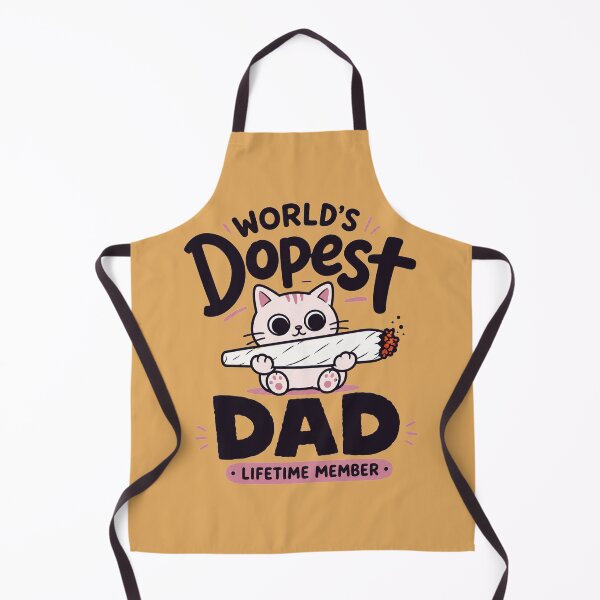 Item preview, Funny Cat Worlds Dopest Dad Cigar Typography designed and sold by bosamji.
