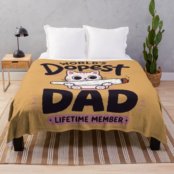Item preview, Funny Cat Worlds Dopest Dad Cigar Typography designed and sold by bosamji.